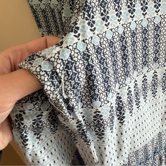 🔷PRIMARK: Women’s size 8, blue patterned flowy pants w/tie, barely worn🔷 - Picture 9 of 10